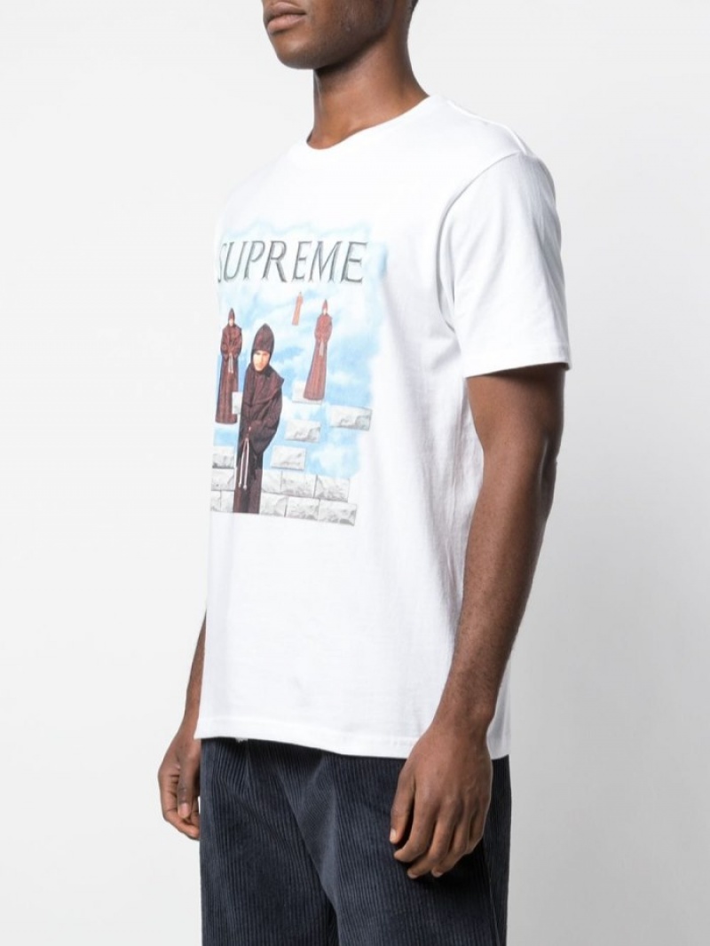 Camisetas Supreme Levitation Crew Neck Hombre Blancas Colombia | E3M-90212