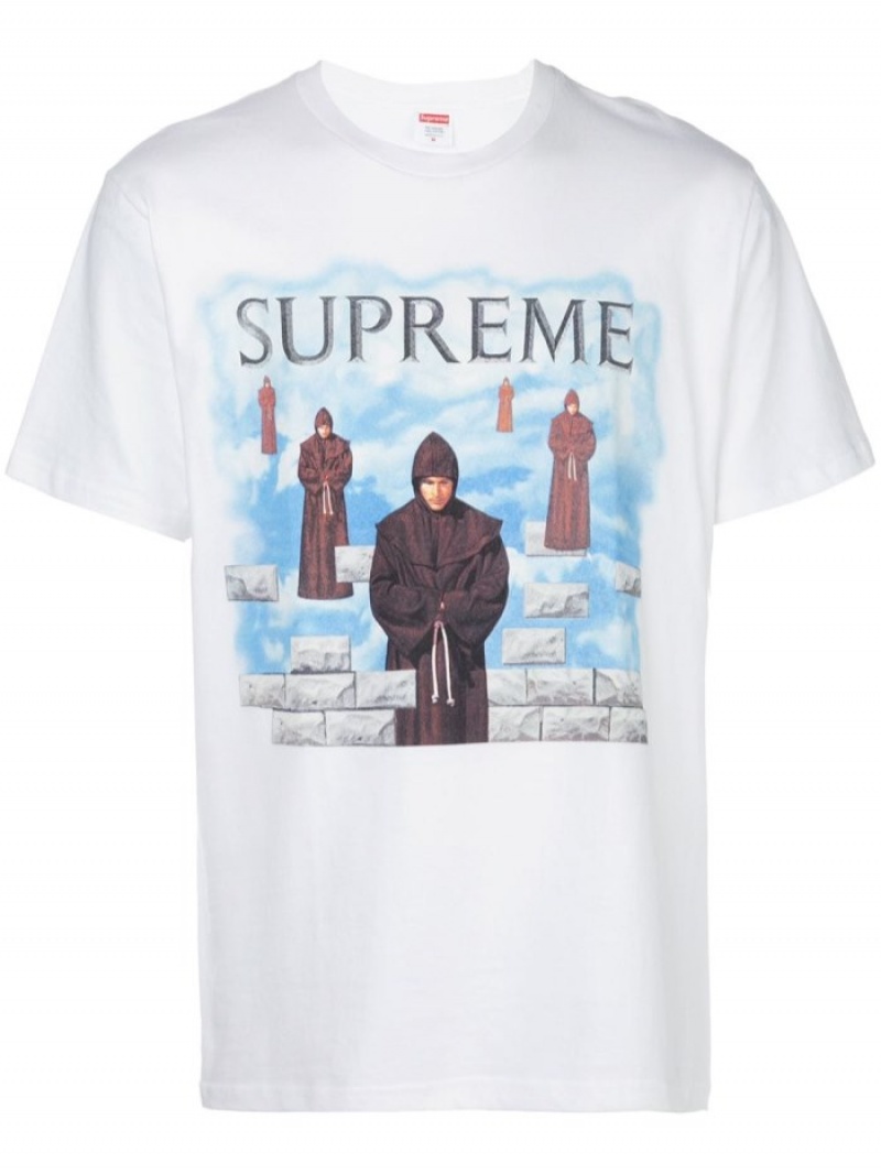 Camisetas Supreme Levitation Crew Neck Hombre Blancas Colombia | E3M-90212