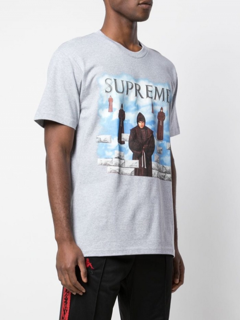 Camisetas Supreme Levitation Estampadas-print Hombre Gris Colombia | I7A-30630