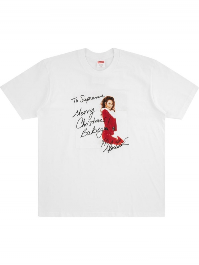 Camisetas Supreme Mariah Carey Hombre Blancas Colombia | Z5I-20000