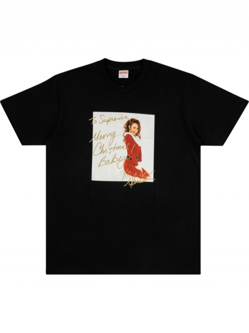 Camisetas Supreme Mariah Carey Hombre Negras Colombia | E6D-76022