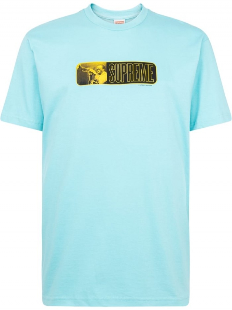 Camisetas Supreme Miles Davis Estampadas-print Hombre Azules Colombia | W1Z-70980