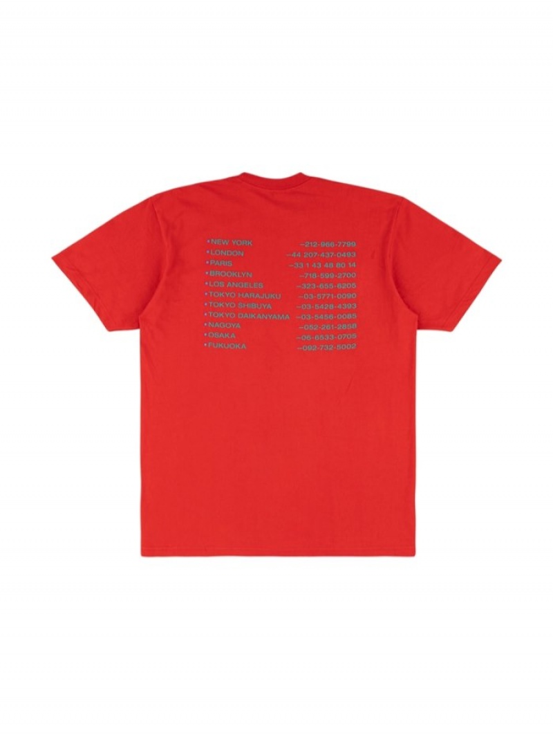 Camisetas Supreme New Sh*t Crew-neck Hombre Rojas Colombia | U3N-20434