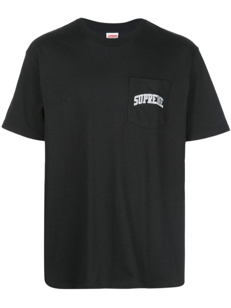 Camisetas Supreme Raiders 47 Pocket Hombre Negras Colombia | D3Y-19329