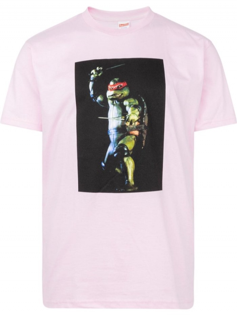 Camisetas Supreme Raphael Estampadas-print Hombre Rosas Colombia | X5R-56744