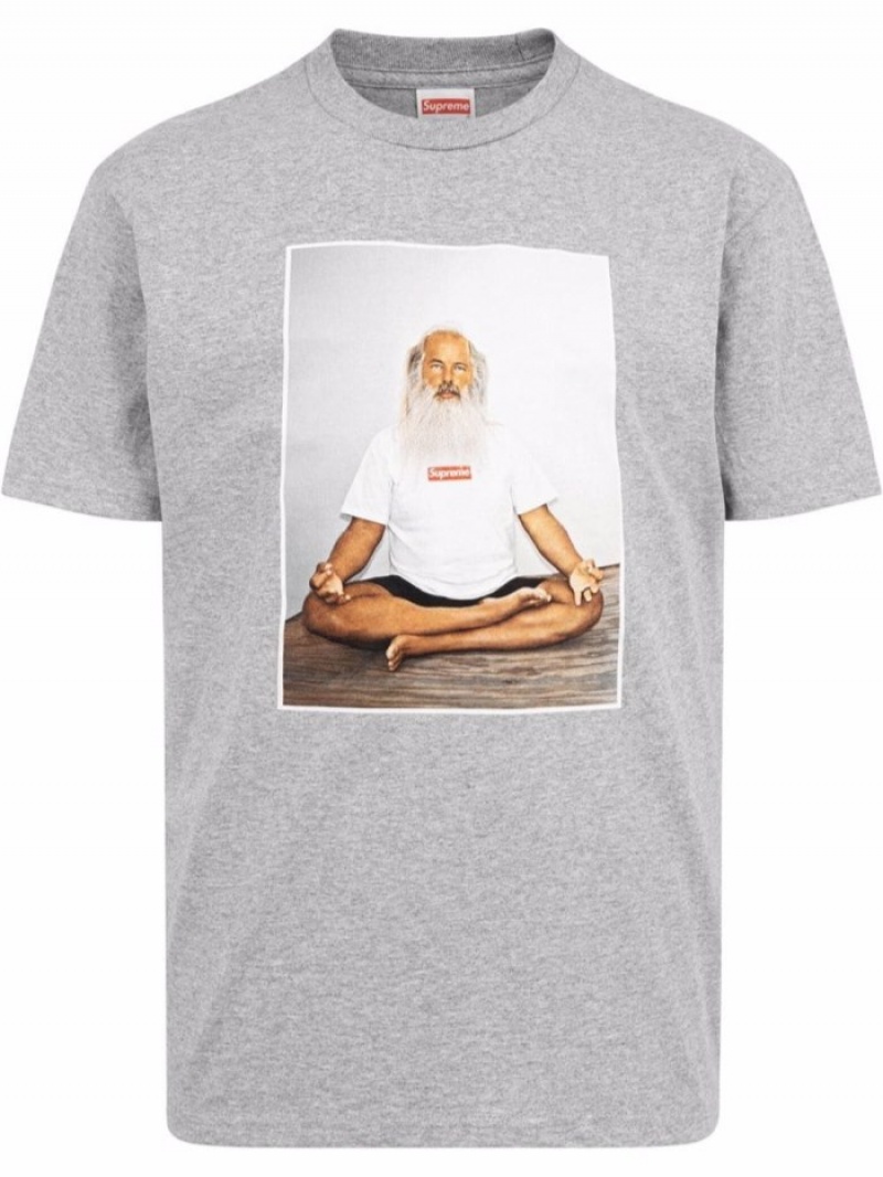 Camisetas Supreme Rick Rubin Crew Neck Hombre Gris Colombia | L1Y-57330