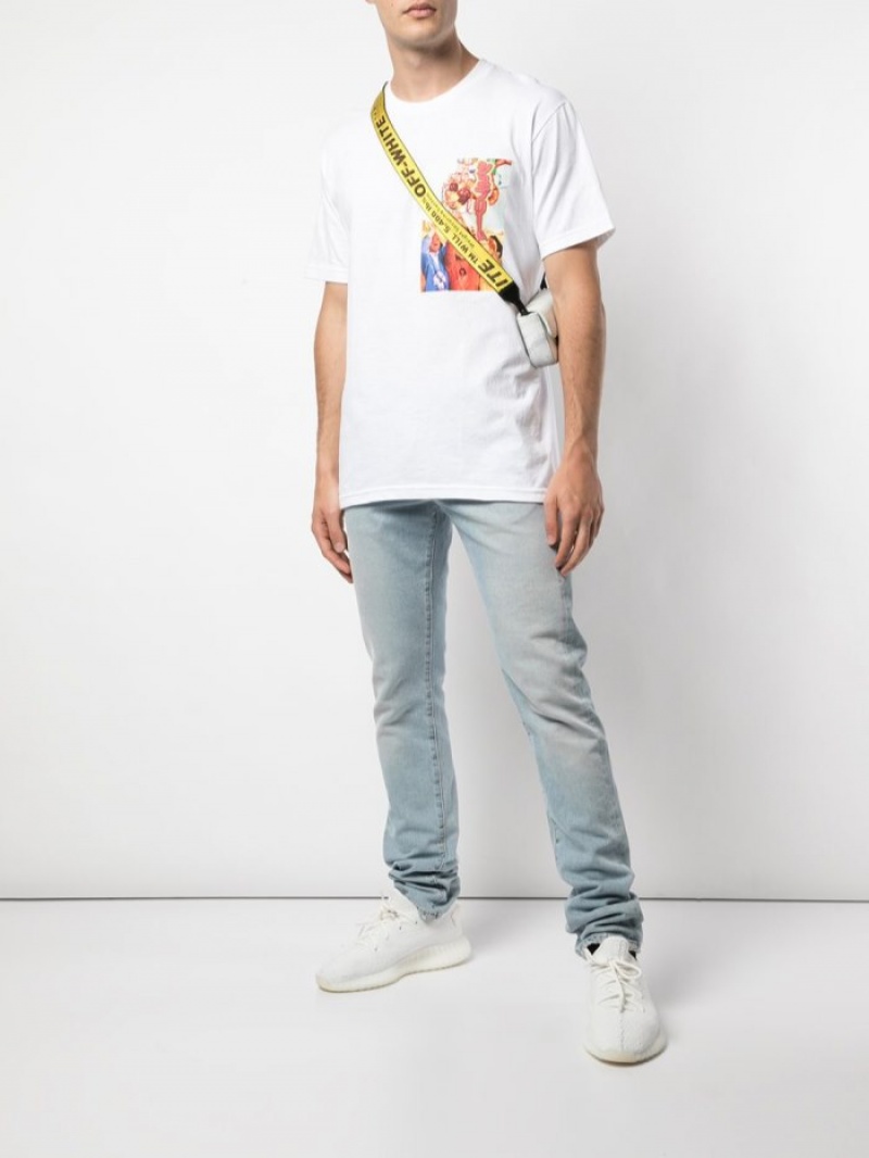 Camisetas Supreme Sekintani Estampadas-print Hombre Blancas Colombia | Z5V-43984