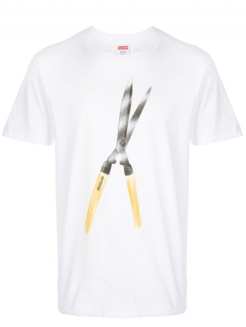 Camisetas Supreme Shears Crew Neck Hombre Blancas Colombia | T4Y-29801