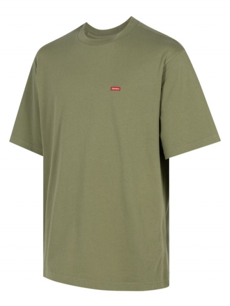 Camisetas Supreme Small Box Logo Algodon Hombre Verde Oliva Claro Verde Colombia | X4F-23679