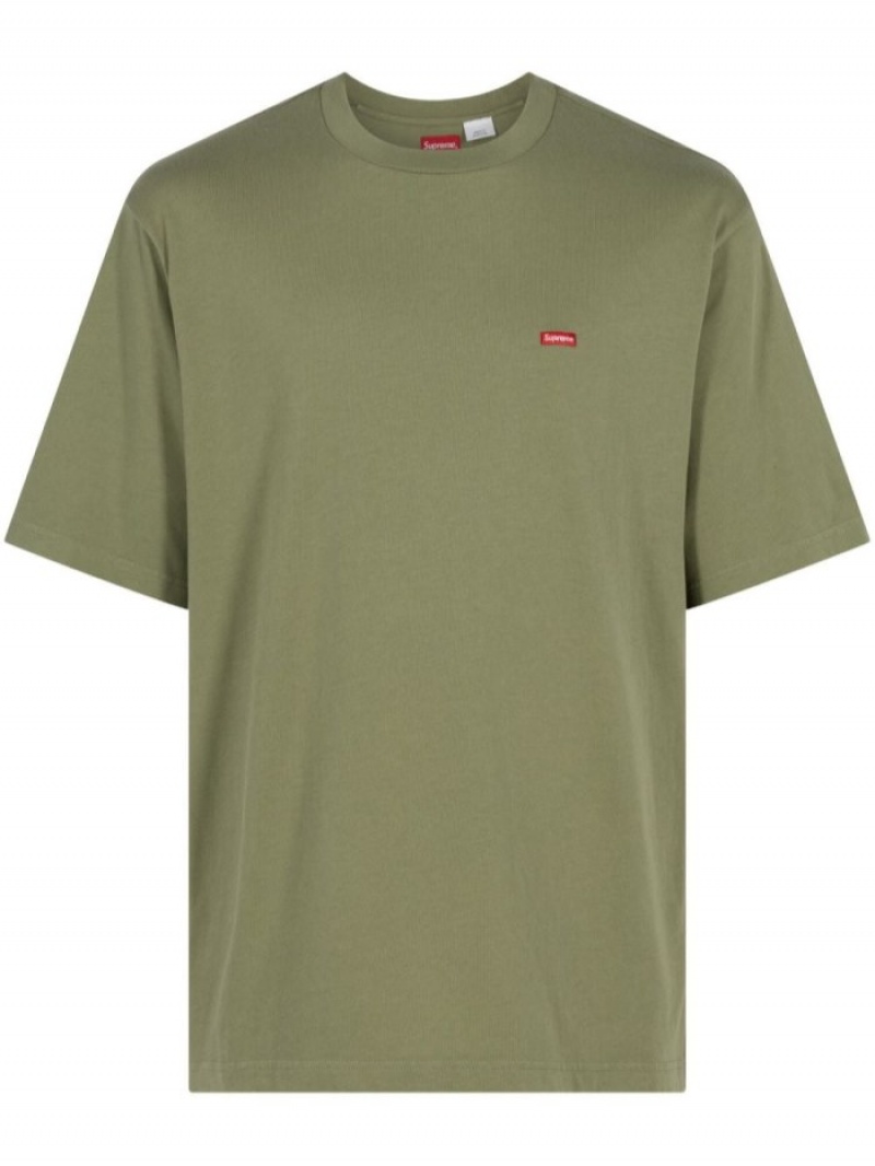 Camisetas Supreme Small Box Logo Algodon Hombre Verde Oliva Claro Verde Colombia | X4F-23679