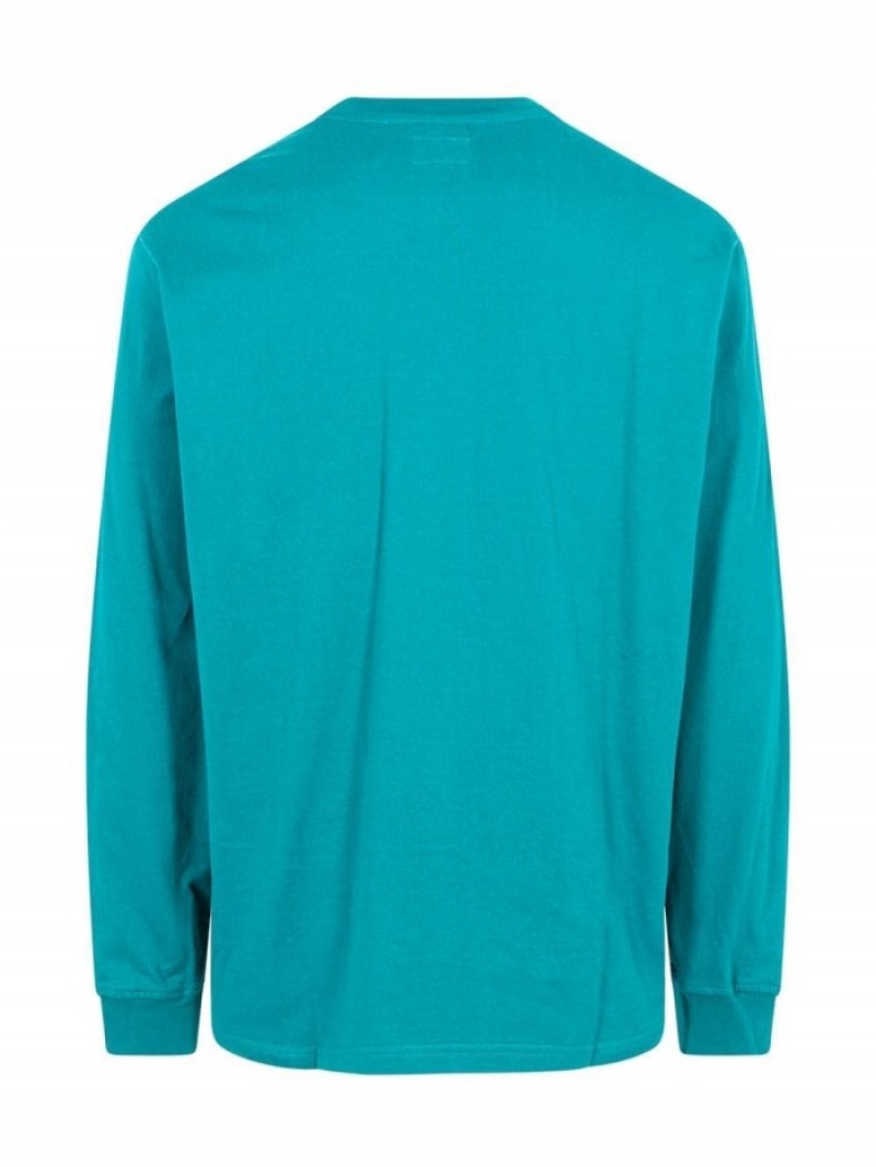 Camisetas Supreme Small Box Long-sleeve Hombre Azules Colombia | F1X-84595