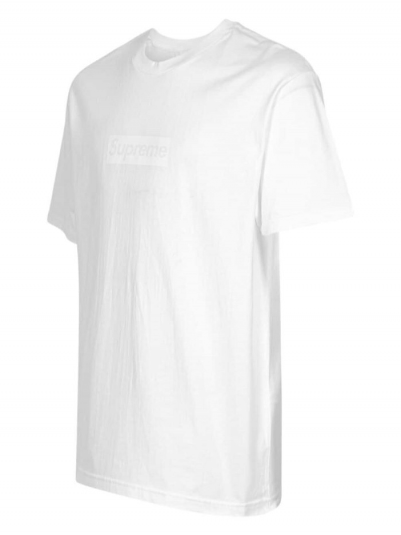 Camisetas Supreme Tonal Box Logo Hombre Blancas Colombia | T6B-40918