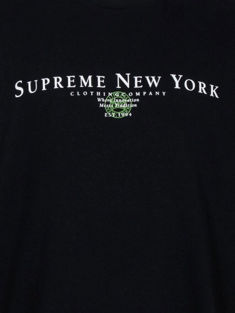 Camisetas Supreme Tradition Crew Neck Hombre Negras Colombia | J1V-74456