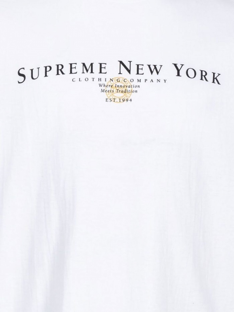 Camisetas Supreme Tradition Crew Neck Hombre Blancas Colombia | O9V-54629