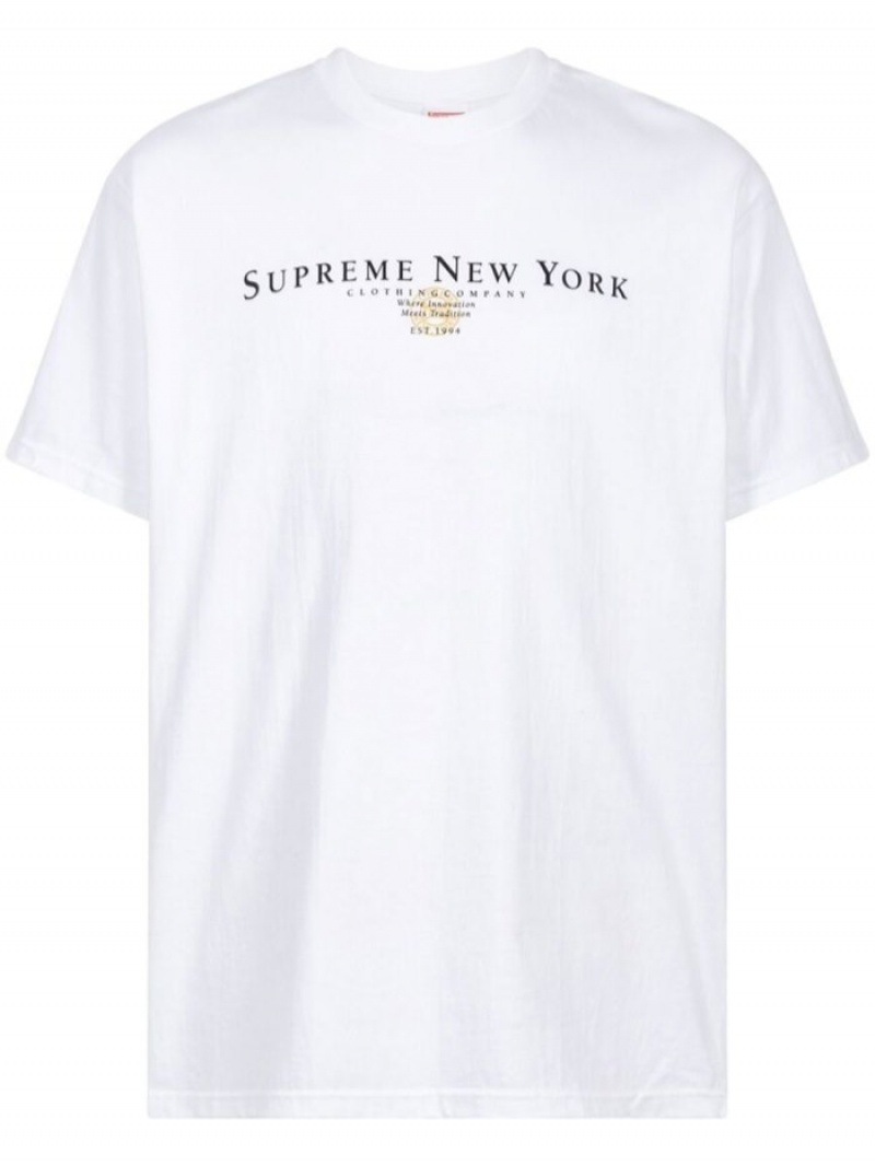 Camisetas Supreme Tradition Crew Neck Hombre Blancas Colombia | O9V-54629