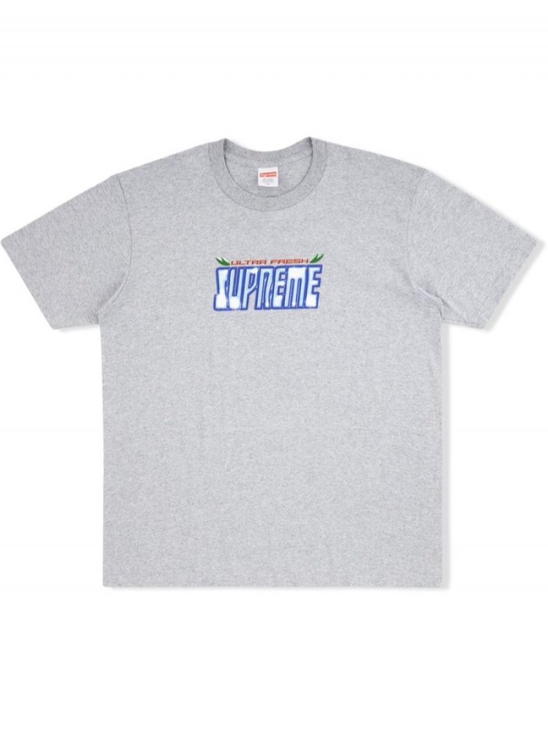 Camisetas Supreme Ultra Fresh Logo-print Hombre Gris Colombia | T0N-85832