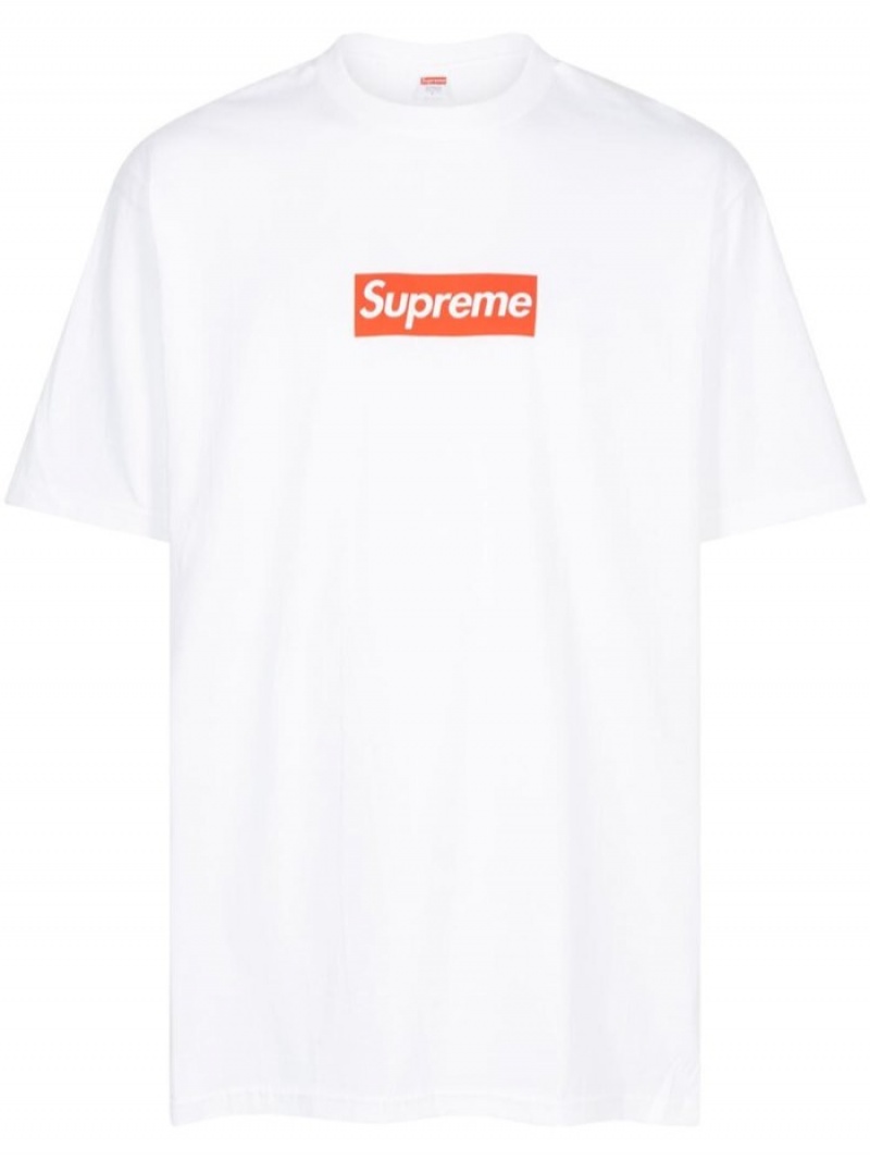 Camisetas Supreme West Hollywood Box Logo Hombre Blancas Colombia | A4L-32531