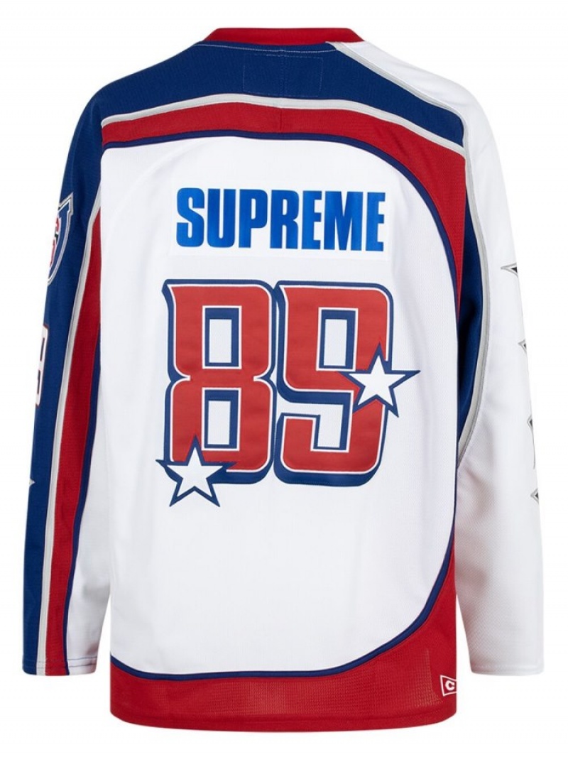 Camisetas Supreme X Ccm All Stars Hockey Jersey Hombre Blancas Colombia | O8S-05430