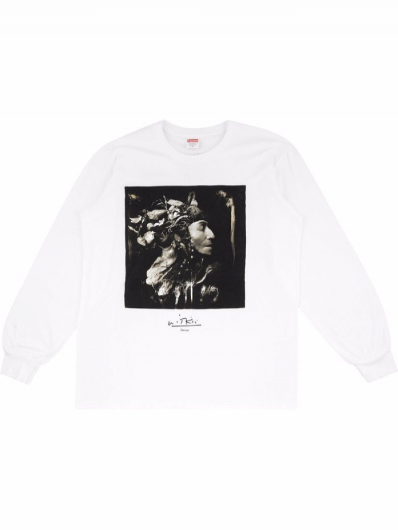 Camisetas Supreme X Joel-peter Witkin Harvest Hombre Blancas Colombia | V4S-16323