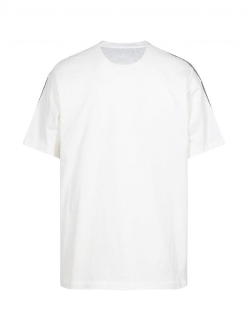 Camisetas Supreme X Stone Island Estampadas-print Hombre Blancas Colombia | K8W-54258