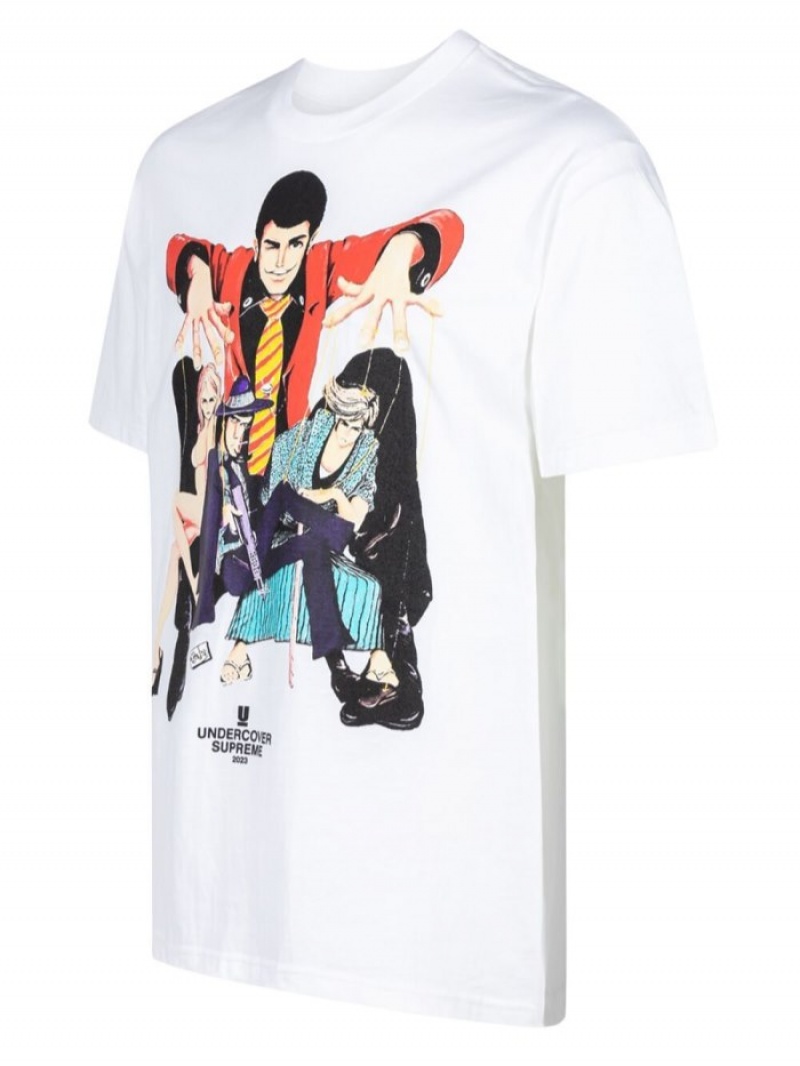 Camisetas Supreme X Undercover Lupin Algodon Hombre Blancas Colombia | K4N-99433