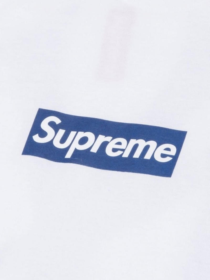 Camisetas Supreme X Yankees Box Logo Hombre Blancas Colombia | V2A-36767