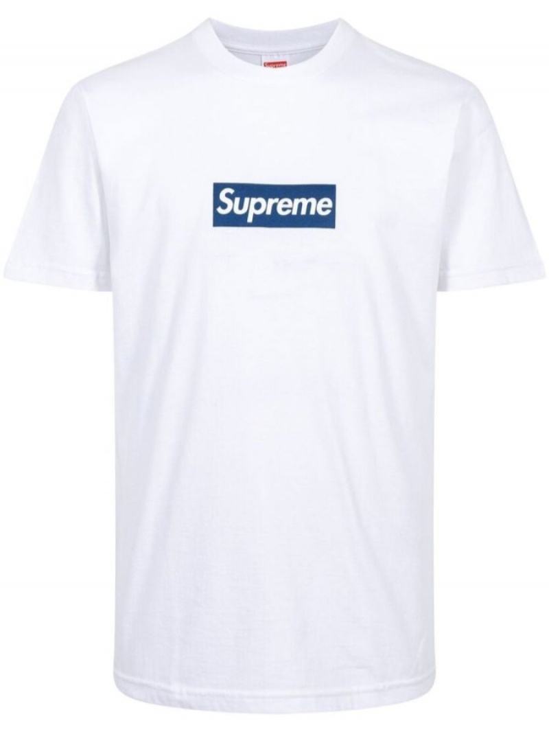 Camisetas Supreme X Yankees Box Logo Hombre Blancas Colombia | V2A-36767