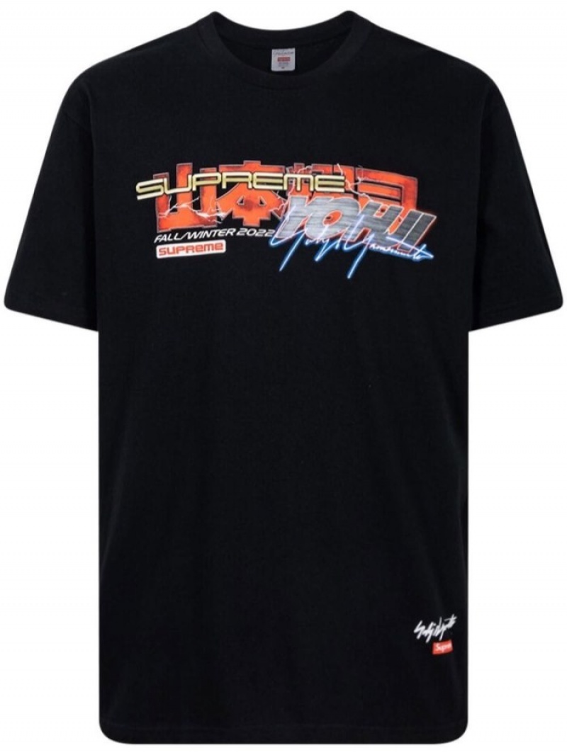 Camisetas Supreme X Yohji Yamamoto Tekken Hombre Negras Colombia | K1Y-05469