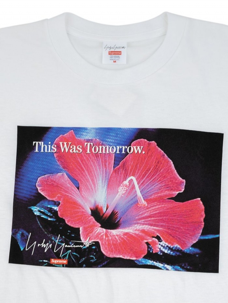 Camisetas Supreme X Yohji Yamamoto This Was Tomorrow Crew Neck Hombre Blancas Colombia | R4B-82626