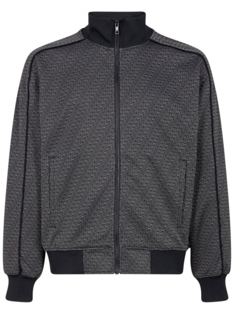 Cortavientos Supreme Repeat Pista Jacket Hombre Negras Colombia | A0Y-42149