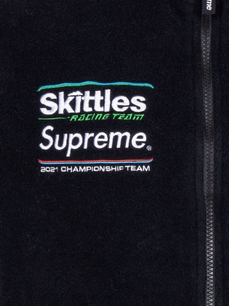 Cortavientos Supreme X Skittles Polartec Jacket Hombre Negras Colombia | C9K-20675