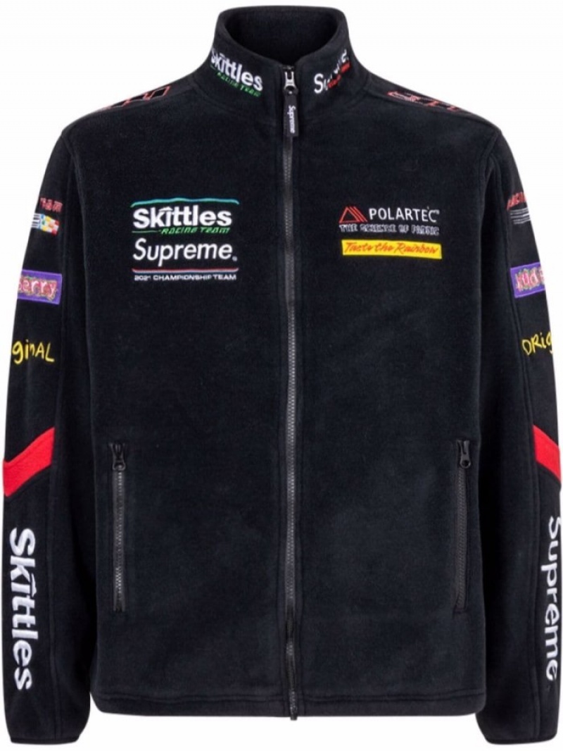 Cortavientos Supreme X Skittles Polartec Jacket Hombre Negras Colombia | C9K-20675