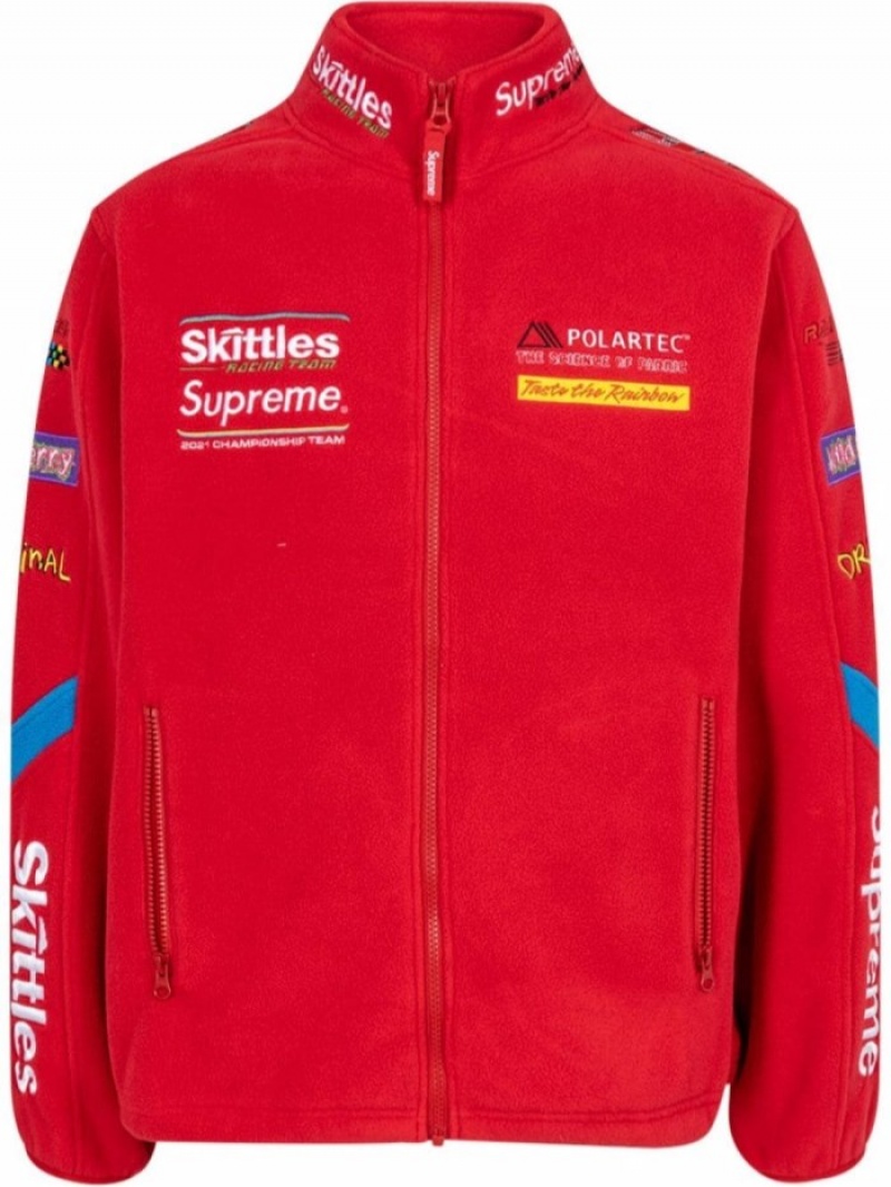 Cortavientos Supreme X Skittles X Polartec Jacket Hombre Rojas Colombia | M4J-83585