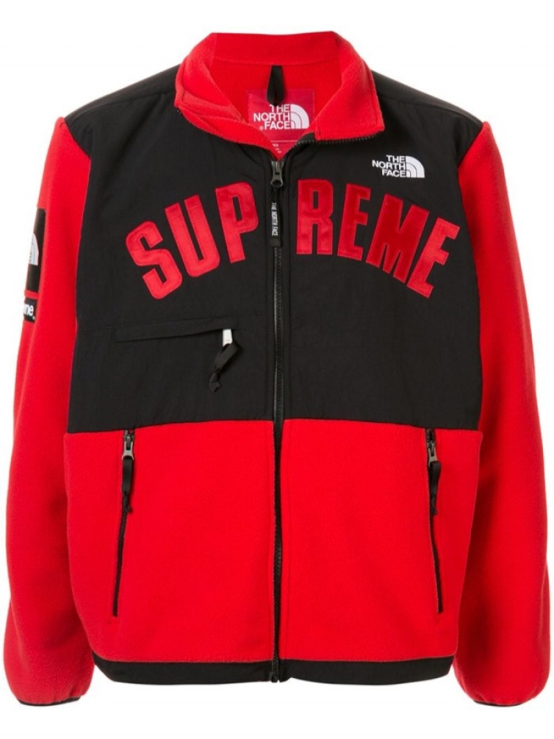 Cortavientos Supreme X The North Face Arc Logo Denali Fleece Jacket Hombre Rojas Colombia | M7G-34635