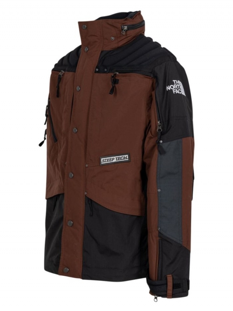 Cortavientos Supreme X The North Face Steep Tech Apogee Jacket Hombre Marrones Negras Colombia | C2O-59054