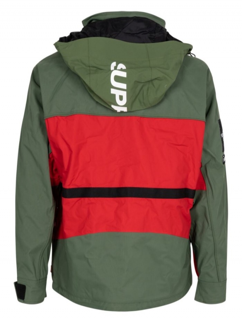 Cortavientos Supreme X The North Face Steep Tech Encapuchado Jacket Hombre Verde Rojas Colombia | I3G-72140